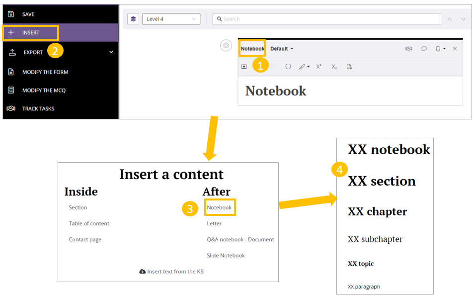 How to insert a new notebook – Help Center XaitProposal